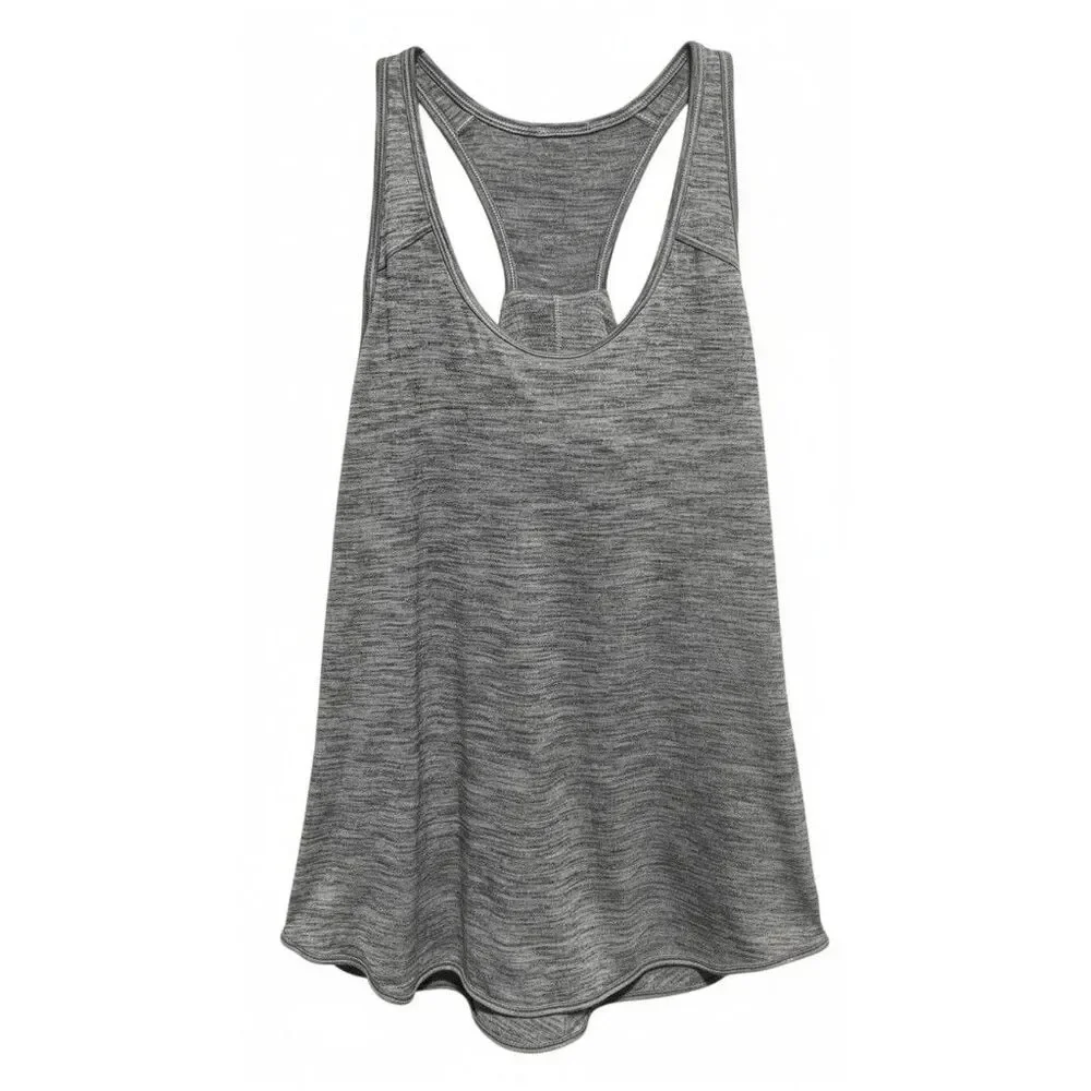 LULULEMON ATHLETICA Essential Tank Heathered Grey Size 6